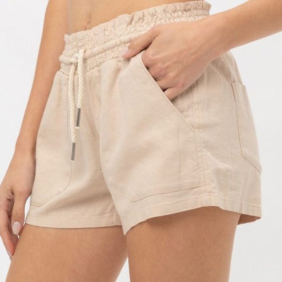 Drawstring Linen Short - Linen Short - Breathable - Breathable Short - Picture 3 of 5